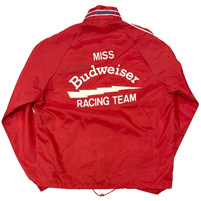 ��Dead Stock�� 80s��A & EAGLE COLLECTION A���������� ���쥯�����Racing Team Jacket �졼���󥰥����ॸ�㥱�åȡ�BUDWEISER �Хɥ磻������col:RED��size:MEDIUM ��VINTAGE �ӥ�ơ����ۡ���š�