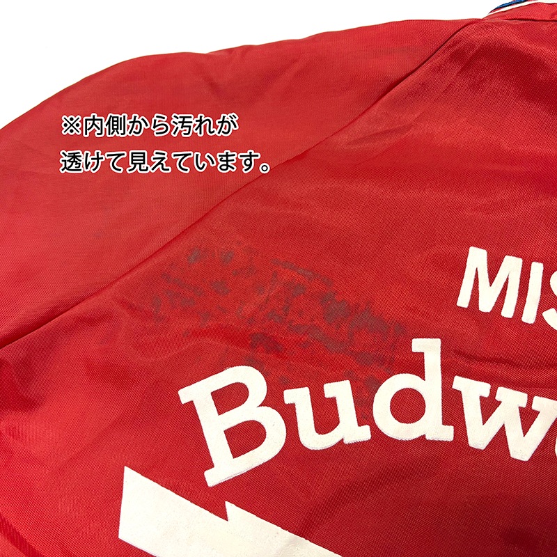 ��Dead Stock�� 80s��A & EAGLE COLLECTION A���������� ���쥯�����Racing Team Jacket �졼���󥰥����ॸ�㥱�åȡ�BUDWEISER �Хɥ磻������col:RED��size:MEDIUM ��VINTAGE �ӥ�ơ����ۡ���š�