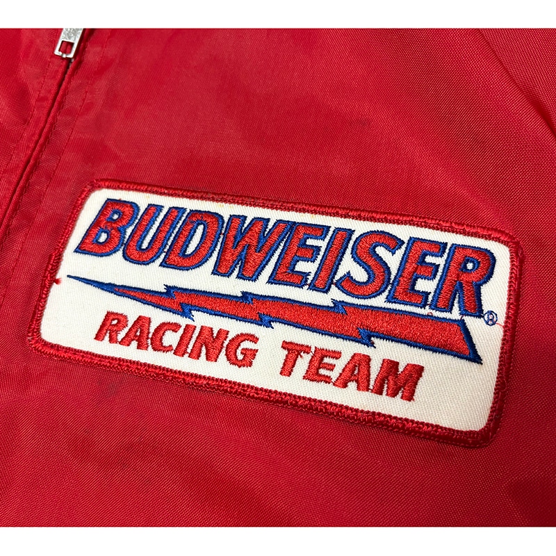 ��Dead Stock�� 80s��A & EAGLE COLLECTION A���������� ���쥯�����Racing Team Jacket �졼���󥰥����ॸ�㥱�åȡ�BUDWEISER �Хɥ磻������col:RED��size:MEDIUM ��VINTAGE �ӥ�ơ����ۡ���š�