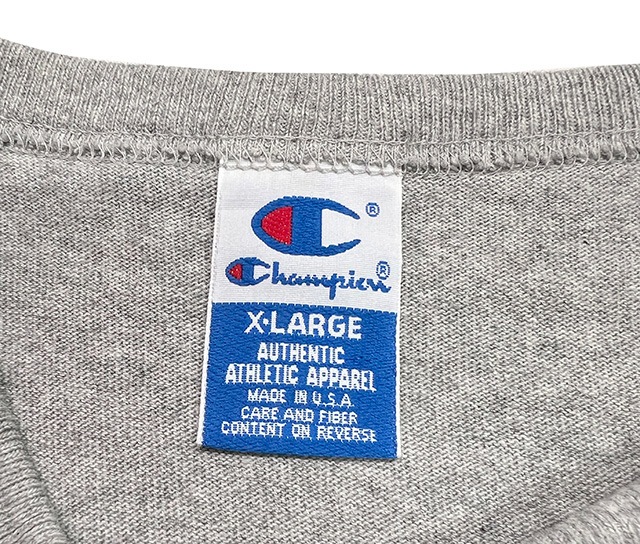 90��s CHAMPION �����ԥ��󡡥饰���T����ġ�color:GRAY/BLACK size:X-LARGE������ꥫ����BIGSIZE��VINTAGE ������ơ����ۡ���šۡ�Ź�޻����Բġ�