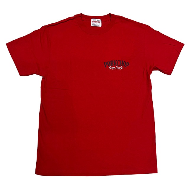 PORKCHOP �ݡ�������åס�PORK BACK TEE���ݡ����Хå� T����ġ�Ⱦµ��5��(BLACKWHITE/RED/NAVY/BURGUNDY)��2024SS