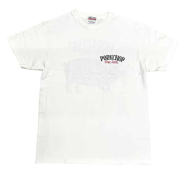 PORKCHOP �ݡ�������åס�PORK BACK TEE���ݡ����Хå� T����ġ�Ⱦµ��5��(BLACKWHITE/RED/NAVY/BURGUNDY)��2024SS