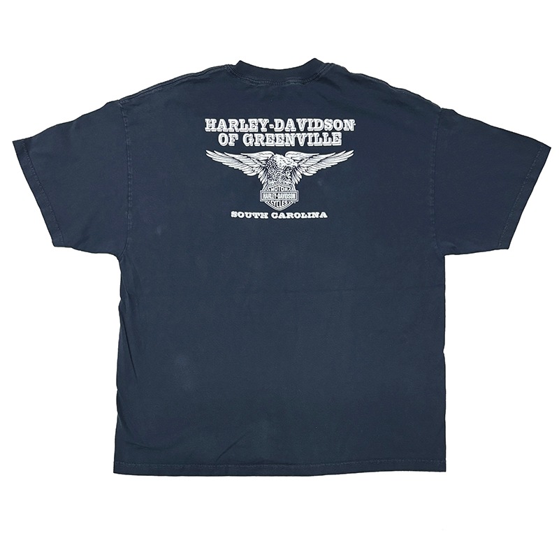 Harley-Davidson ϡ졼ӥåɥSHORT SLEEVE POCKET T-SHIRTS 硼ȥ꡼ ݥåTġcol:NAVYsize:2XLCOTTON100%USED 桼ɡۡšۡŹ޻Բġ
