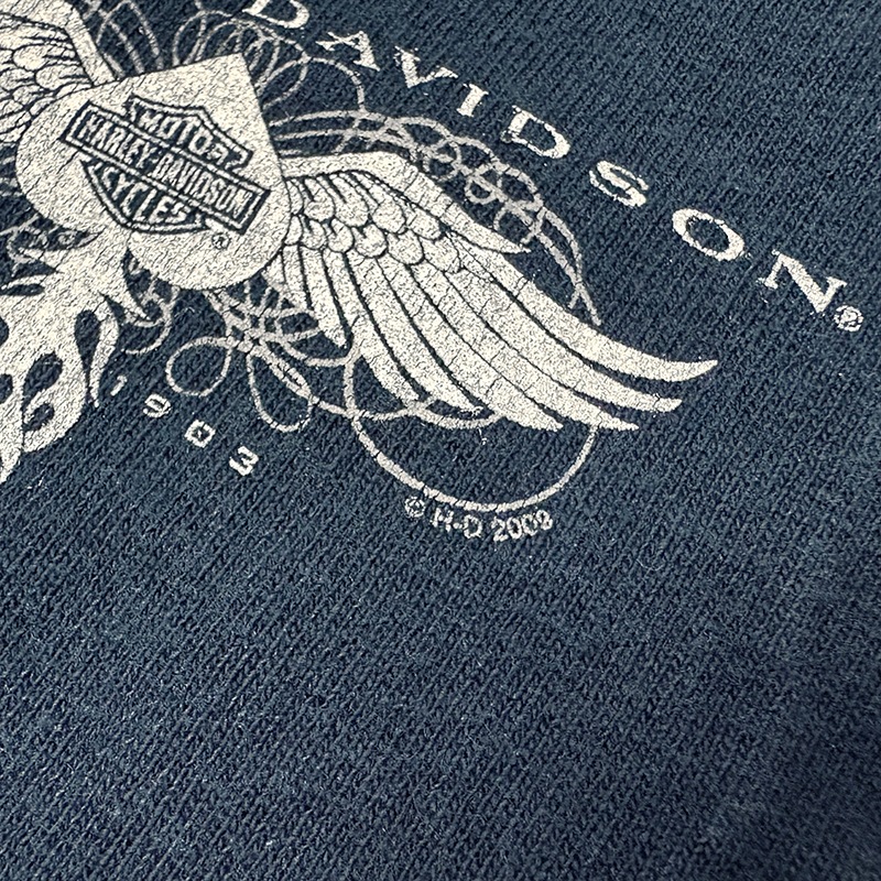 Harley-Davidson ϡ졼ӥåɥSHORT SLEEVE POCKET T-SHIRTS 硼ȥ꡼ ݥåTġcol:NAVYsize:2XLCOTTON100%USED 桼ɡۡšۡŹ޻Բġ