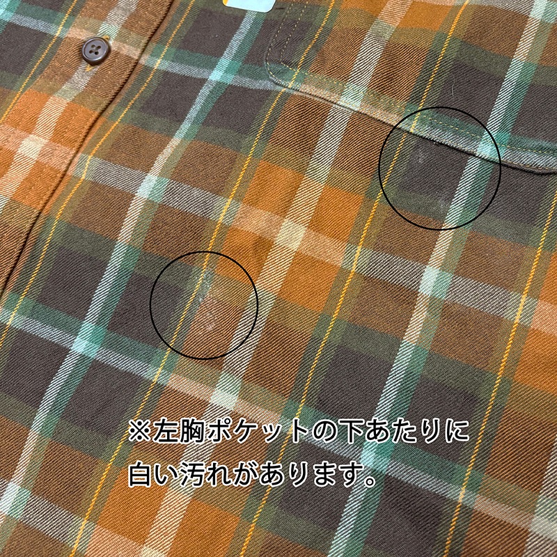 ��̤�����ʡ� Carhartt �����ϡ��ȡ�WORK SHIRTS �������ġ������å�����col.ORANGE��size:2XL��COTTON100%��LOOSE FIT �롼���ե��åȡ��ͥ륷��ġ���šۡ�Ź�޻����Բġ�