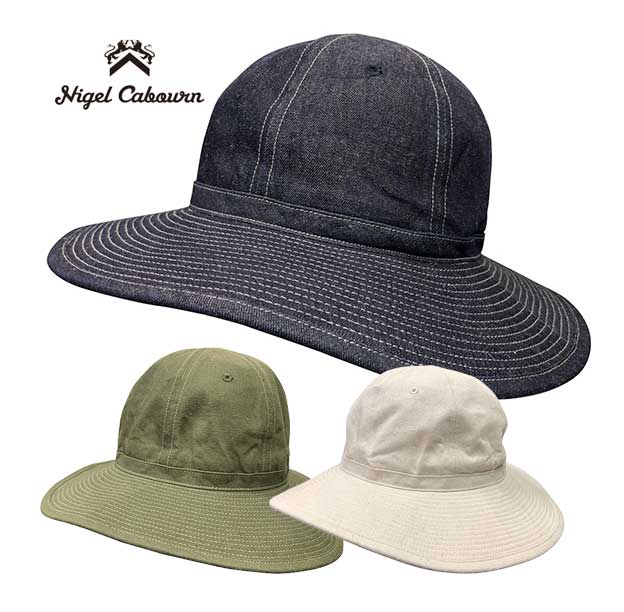 Nigel Cabourn ナイジェル・ケーボン DECK HAT C/L DENIM デッキ
