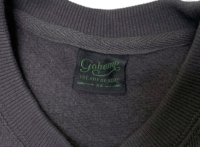 GOHEMP �����إ�ס�HEMP CREW SWEAT �إ�� ���롼 �������åȡ���55�� ��45��ŷ���Ǻࡡ���롼�ͥå��������åȡ��ȥ졼�ʡ���go hemp��2024FW
