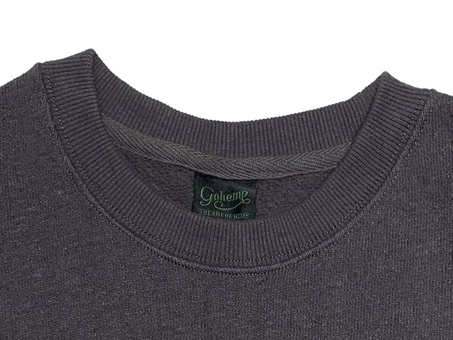 GOHEMP �����إ�ס�HEMP CREW SWEAT �إ�� ���롼 �������åȡ���55�� ��45��ŷ���Ǻࡡ���롼�ͥå��������åȡ��ȥ졼�ʡ���go hemp��2024FW
