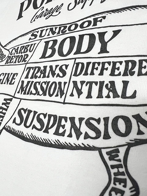 PORKCHOP GARAGE SUPPLY �ݡ�������å� ���졼�����ץ饤��PORK FRONT TEE 25���ݡ����ե���� T����ġ�Ⱦµ��5��(BURGUNDY/BLACK/WHITE/ASH/NAVY)��2025SS