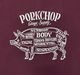 PORKCHOP GARAGE SUPPLY �ݡ�������å� ���졼�����ץ饤��PORK FRONT TEE 25���ݡ����ե���� T����ġ�Ⱦµ��5��(BURGUNDY/BLACK/WHITE/ASH/NAVY)��2025SS
