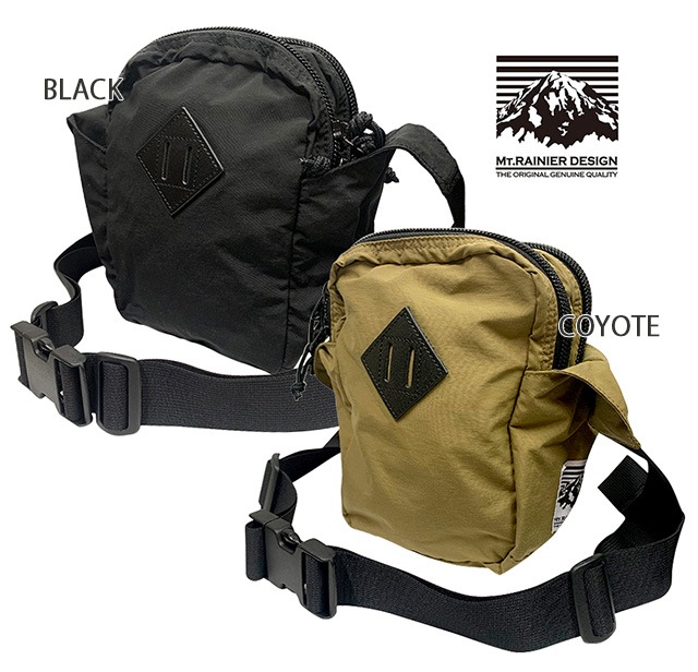 MT.RAINIER DESIGN �ޥ���ȥ쥤�˥��ǥ�����SHOULDER BAG �������� �Хå���60/40�����������塡2��(BLACK/COYOTE)