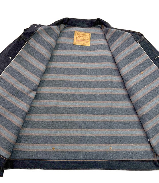 WAREHOUSE���������ϥ��� DSB-S2001XX(2000XX) WITH BLANKET�� DENIM JACKET��NON WASH����������󡡥֥�󥱥å��դ����ǥ˥ॸ�㥱�åȡ�̤�����������ǥ�