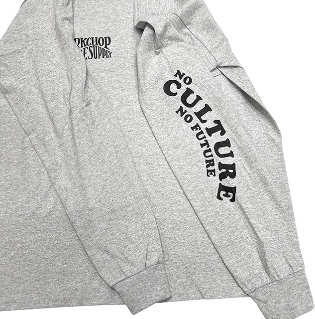PORKCHOP GARAGE SUPPLY �ݡ�������å� ���졼�����ץ饤��WAVE LOGO L/S TEE���������֥��� ĹµT����ġ�����T��3��(GRAY/BLACK/ NAVY)��2025FW