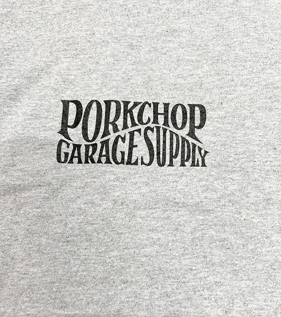 PORKCHOP GARAGE SUPPLY �ݡ�������å� ���졼�����ץ饤��WAVE LOGO L/S TEE���������֥��� ĹµT����ġ�����T��3��(GRAY/BLACK/ NAVY)��2025FW