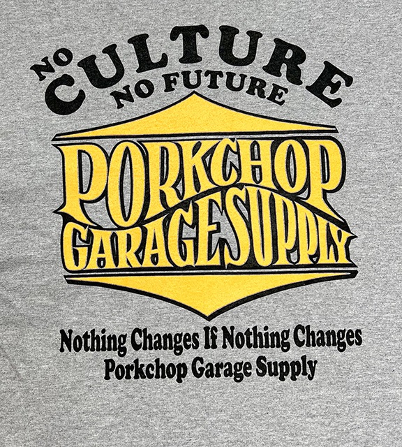 PORKCHOP GARAGE SUPPLY �ݡ�������å� ���졼�����ץ饤��WAVE LOGO L/S TEE���������֥��� ĹµT����ġ�����T��3��(GRAY/BLACK/ NAVY)��2025FW