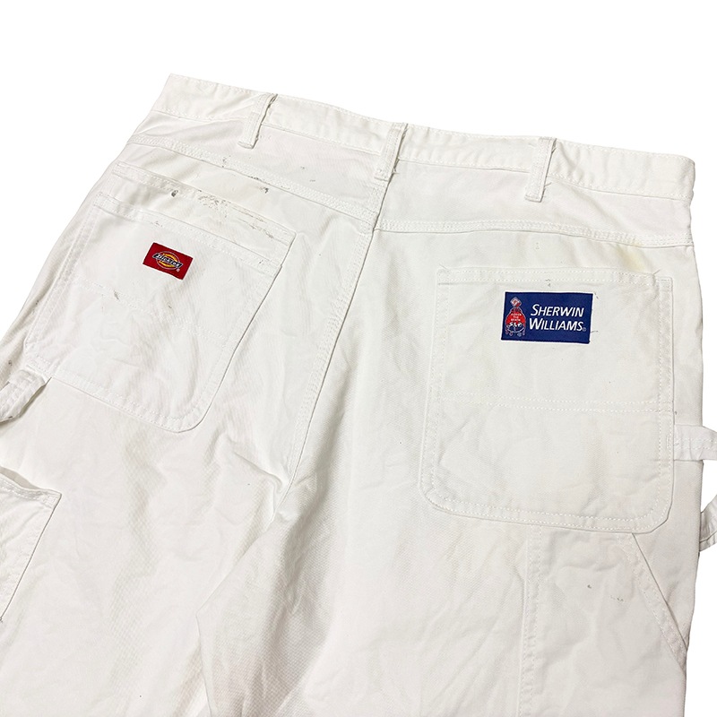 Dickies �ǥ��å�������Duck Carpenter Pants ���å� �����ڥ󥿡��ѥ�ġ��ڥ����ӡ�col.WHITE��size:W38��L32ɽ�����ڥ��󥿡��ѥ�ġ��ڥ󥭥ڥ���� ��USED �桼���ɡۡ���šۡ�Ź�޻����Բġ�