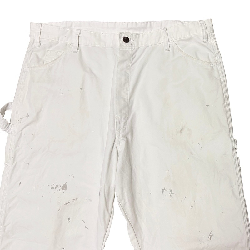 Dickies �ǥ��å�������Duck Carpenter Pants ���å� �����ڥ󥿡��ѥ�ġ��ڥ����ӡ�col.WHITE��size:W38��L32ɽ�����ڥ��󥿡��ѥ�ġ��ڥ󥭥ڥ���� ��USED �桼���ɡۡ���šۡ�Ź�޻����Բġ�