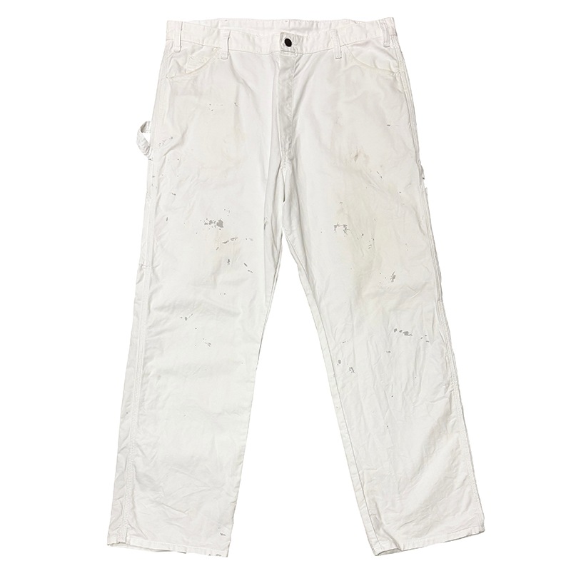 Dickies �ǥ��å�������Duck Carpenter Pants ���å� �����ڥ󥿡��ѥ�ġ��ڥ����ӡ�col.WHITE��size:W38��L32ɽ�����ڥ��󥿡��ѥ�ġ��ڥ󥭥ڥ���� ��USED �桼���ɡۡ���šۡ�Ź�޻����Բġ�