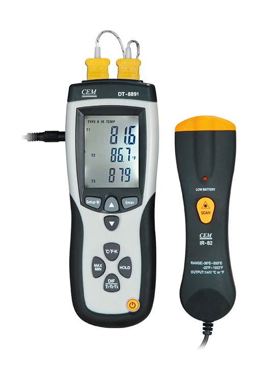 CEM 熱電対温度計 DT-8891E | 温湿度計,温湿度計本体 | タイム