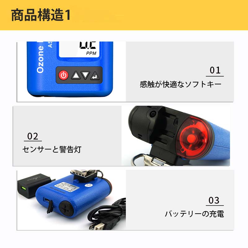 専用 高濃度 体感上 SMART SENSOR オゾンガス（O3）濃度計 AS8808 | 環境計,気体