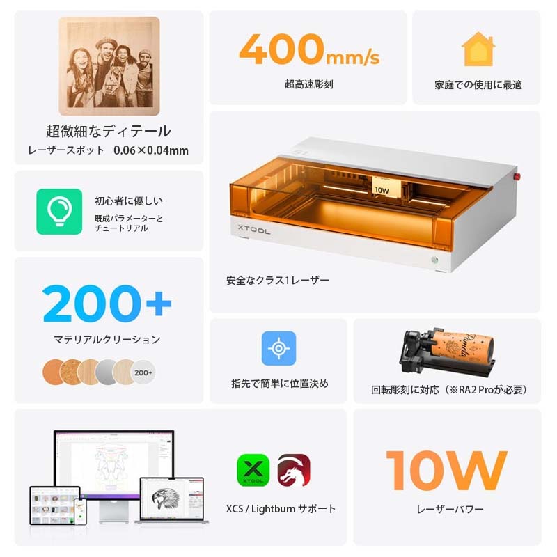 XTOOL �����ѥ���եȥ졼����Ħ�ﵡ S1 10W�ʥۥ磻�ȡˡ����ΤΤߡ�