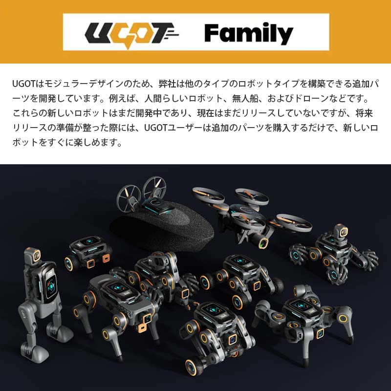 UBTECH �⥸�塼���Ȥ�Ω�ƥ��ܥåȥ��å� UGOT�ʥե륭�åȡ�