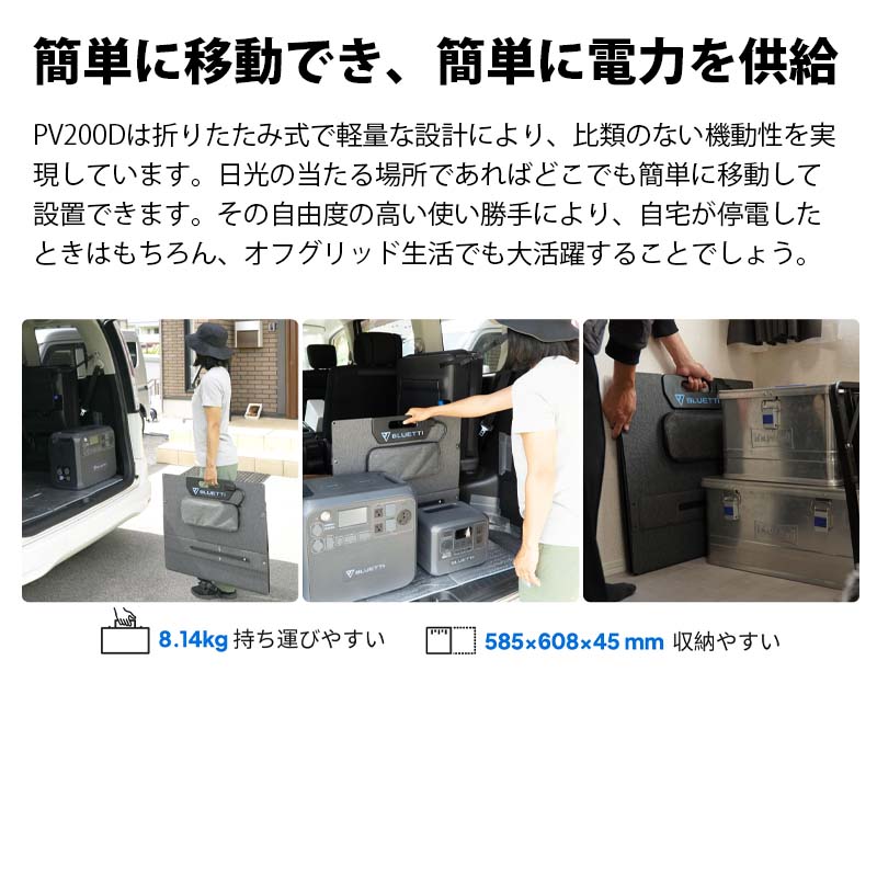 BLUETTI 顼ѥͥ PV200D200W