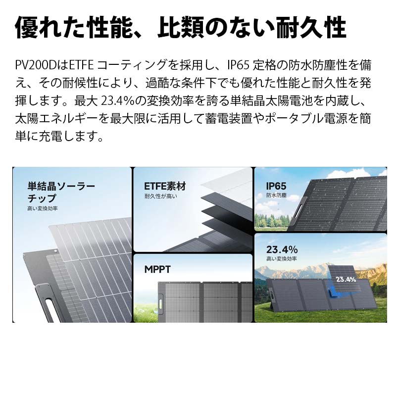 BLUETTI 顼ѥͥ PV200D2200W2