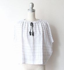 ミナペルホネン●croomチェック柄チュニック●mina perhonen mina perhonen ミナペルホネン town check タウンチェック ブラウス