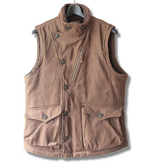 FREEWHEELERS フリーホイーラーズ WINTER AVIATOR'S VEST (SEPIA