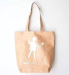 美品☆ミントデザイン トートバッグ 大きめ SKETCH mintdesigns スケッチ ミントデザインズ PAPER BAG