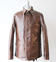 30s レザージャケット カーコート ブレーキマンコート ポリスマンジャケット FREEWHEELERS フリーホイーラーズ 