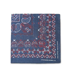 STEVENSON OVERALL CO.スティーブンソン オーバーオール BANDANA (NAVY