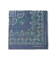 STEVENSON OVERALL CO.ƥ֥󥽥 С BANDANA (NAVYGREEN)