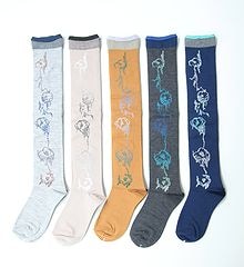 SALE】 mina perhonen ミナペルホネン flow フロウ ロングソックス