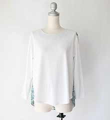 C'est bien fait Le zephyr sarl(セビアンフェー ルゼフィール)コットン 長袖 クルーネック カットソー・21989-0301402【メー    レディース 女性 誕生日プレゼント ギフト 正規品 新品 LE ZEPHYR ル・ゼフィール C'est bien fait リバティptコットン長袖T