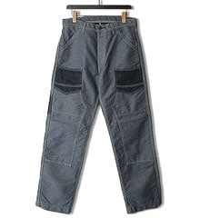 FREEWHEELERS �ե꡼�ۥ����顼�� " DERRICKMAN " OVERALLS (NAVY PIN STRIPE �� INDIGO DENIM)