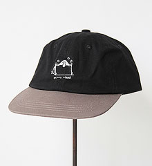 POLER ݡ顼 CAMP VIBES DRAV CORD CAP (BLACK)