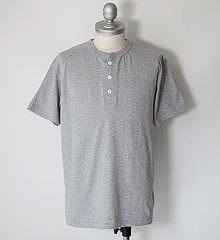 SECRET WORDS ��������å� ��� CLASSIC HENRY NECK S/S T-SHIRT (MOCK GRAY)