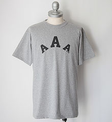 SECRET WORDS ��������å� ��� " AAA " S/S T-SHIRT (MOCK GRAY)