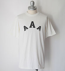 SECRET WORDS ��������å� ��� " AAA " S/S T-SHIRT (NATURAL)