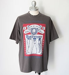 SECRET WORDS ��������å� ��� " BUTTWISER " S/S T-SHIRT (FADE BLACK)