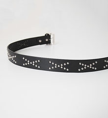 �ڼ���������VINTAGE STYLE LEATHER STUDS BELT - JOHNNY - (BLACK)