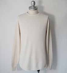 SECRET WORDS シークレット ワーズ LONG SLEEVE WAFFLE THERMAL (IVORY)