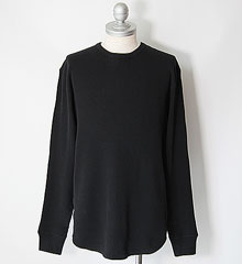 SECRET WORDS ��������å� ��� LONG SLEEVE WAFFLE THERMAL (BLACK)