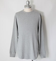 SECRET WORDS ��������å� ��� LONG SLEEVE WAFFLE THERMAL (GRAY)