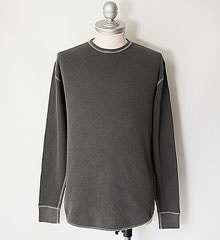 SECRET WORDS ��������å� ��� LONG SLEEVE WAFFLE THERMAL (AGED BLACK)