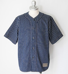 COLIMBO ベースボールシャツ　ウォバッシュ コリンボ COLIMBO コリンボ DOOLITTLE BASEBALL SHIRT (INDIGO WABASH STRIPE)