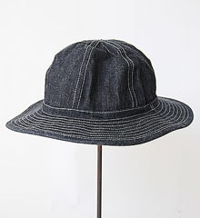 COLIMBO   DOUGHBOY HAT - PLAIN - (INDIGO DENIM)