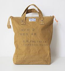 COLIMBO  TROOPER'S CANVAS TOTE - CUSTOM - (KHAKI)